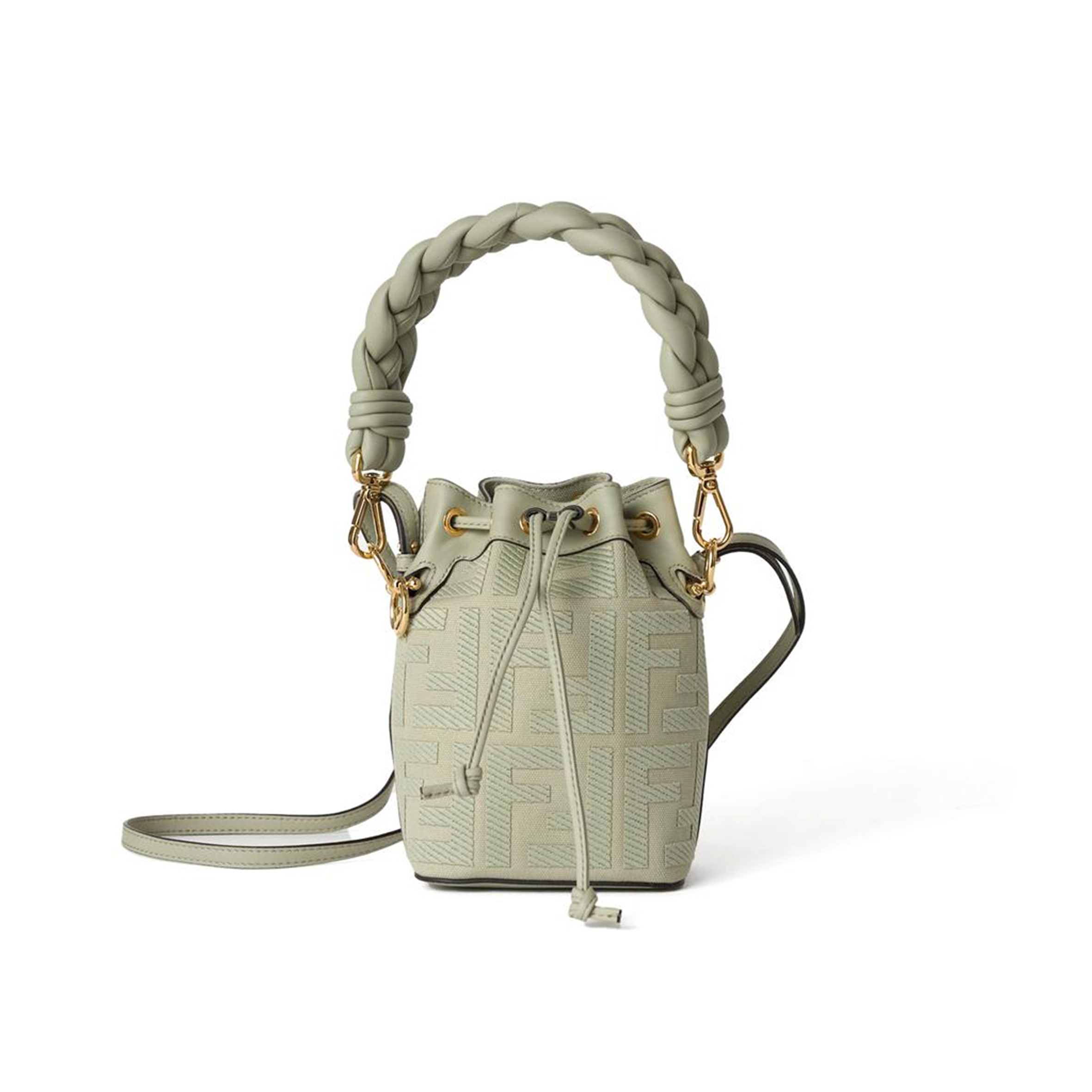 F**di embossed ff canvas mon tresor mini bag 8bs010anxdf1k3b (18*12*10cm)